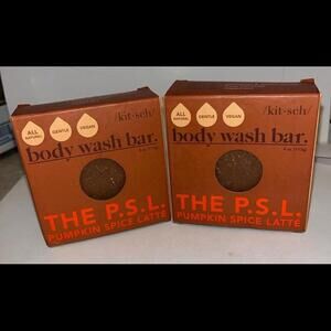 2x kit.sch the PSL pumpkin spice latte body wash bar
